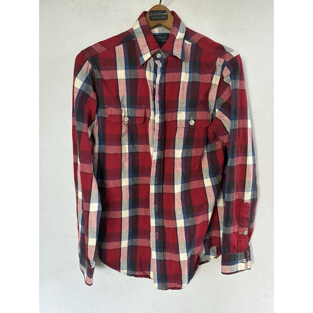 Polo Ralph Lauren Plaid Button Up Shirt Mens Small Casual
